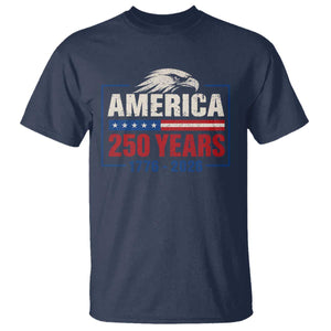 250 Anniversary USA T Shirt Retro Eagle 250 Years Of Freedom 1776 2026