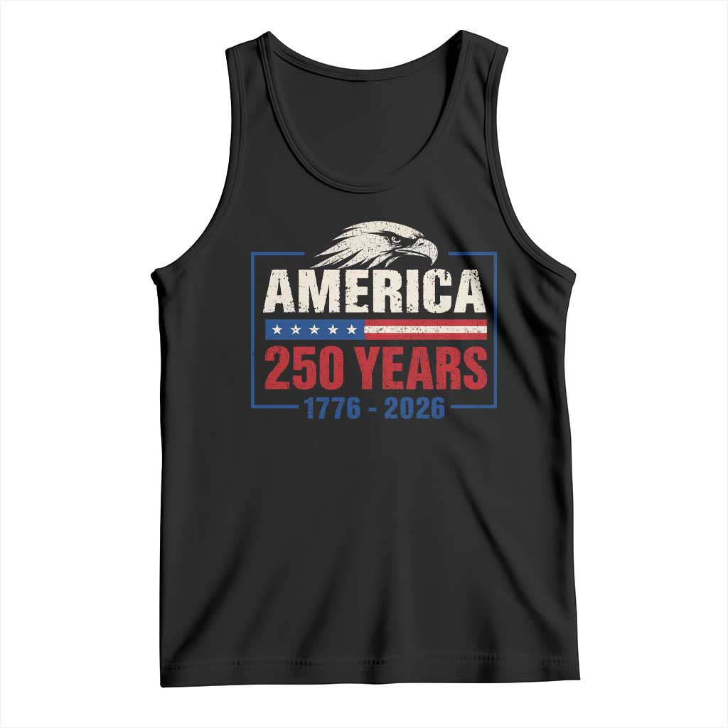 250 Anniversary USA Tank Top Retro Eagle 250 Years Of Freedom 1776 2026