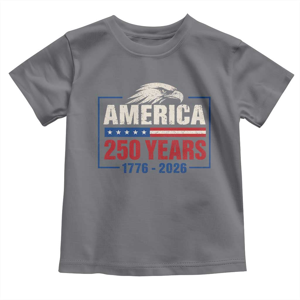 250 Anniversary USA Toddler T Shirt Retro Eagle 250 Years Of Freedom 1776 2026