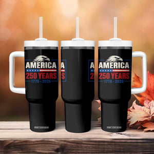 250 Anniversary USA Tumbler With Handle Retro Eagle 250 Years Of Freedom 1776 2026
