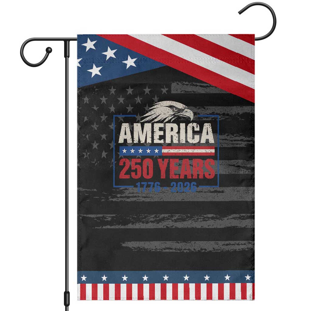 250 Anniversary USA Patriotic Garden Flag Retro Eagle 250 Years Of Freedom 1776 2026