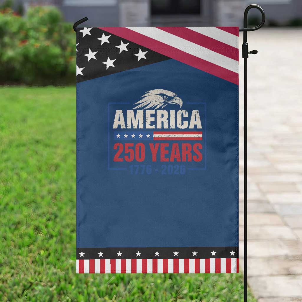 250 Anniversary USA Patriotic Garden Flag Retro Eagle 250 Years Of Freedom 1776 2026