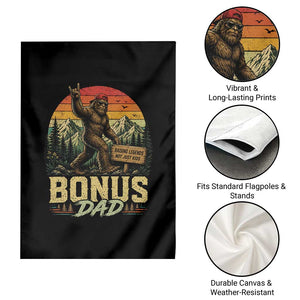 Bigfoot Bonus Dad Garden Flag Retro Stepdad Fathers Day Gifts TS10 Print Your Wear