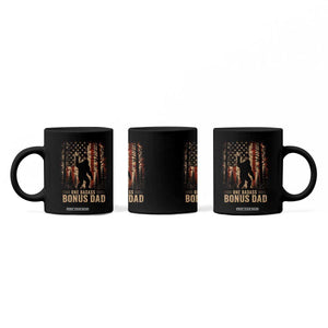 One Badass Bonus Dad Coffee Mug Vintage Bigfoot Stepdad American Flag TS10 Print Your Wear