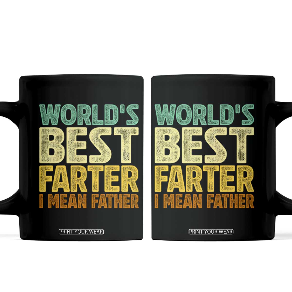 Retro World's Best Farter I Mean Father Coffee Mug Gag Gift Birthday Husband Dad Fathers Day