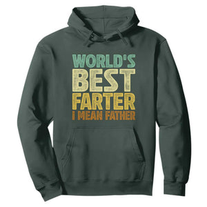 Retro World's Best Farter I Mean Father Hoodie Gag Gift Birthday Husband Dad Fathers Day