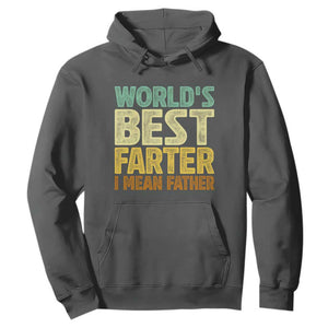 Retro World's Best Farter I Mean Father Hoodie Gag Gift Birthday Husband Dad Fathers Day