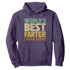Retro World's Best Farter I Mean Father Hoodie Gag Gift Birthday Husband Dad Fathers Day