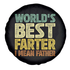Retro World's Best Farter I Mean Father Spare Tire Cover Gag Gift Birthday Husband Dad Fathers Day