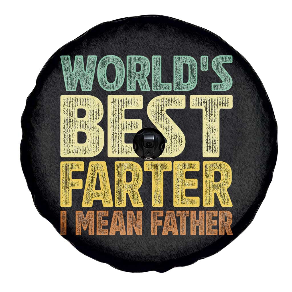 Retro World's Best Farter I Mean Father Spare Tire Cover Gag Gift Birthday Husband Dad Fathers Day