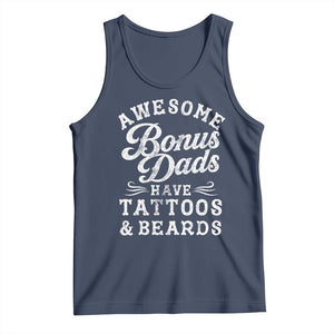 Funny Stepdad Tank Top Awesome Bonus Dads Have Tattoos And Beards
