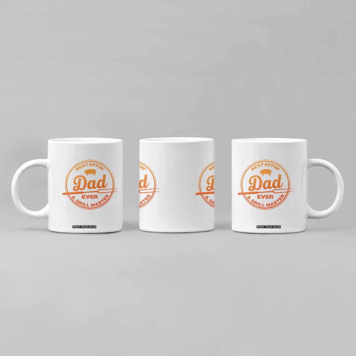 Best Effin Dad Ever And Grill Master Coffee Mug Funny Grilling BBQ Sarcastic