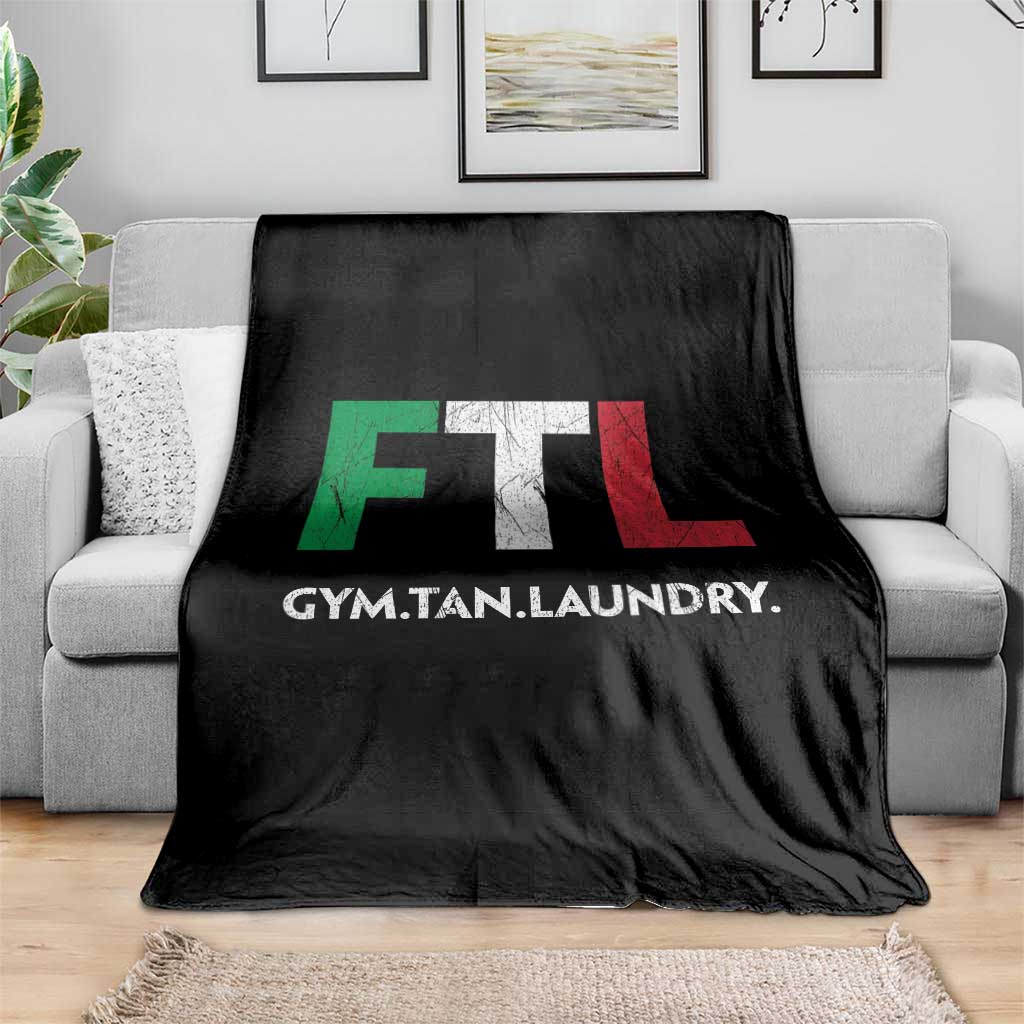 Gym Tan Laundry GTL Italian Flag Throw Blanket TS10 Print Your Wear