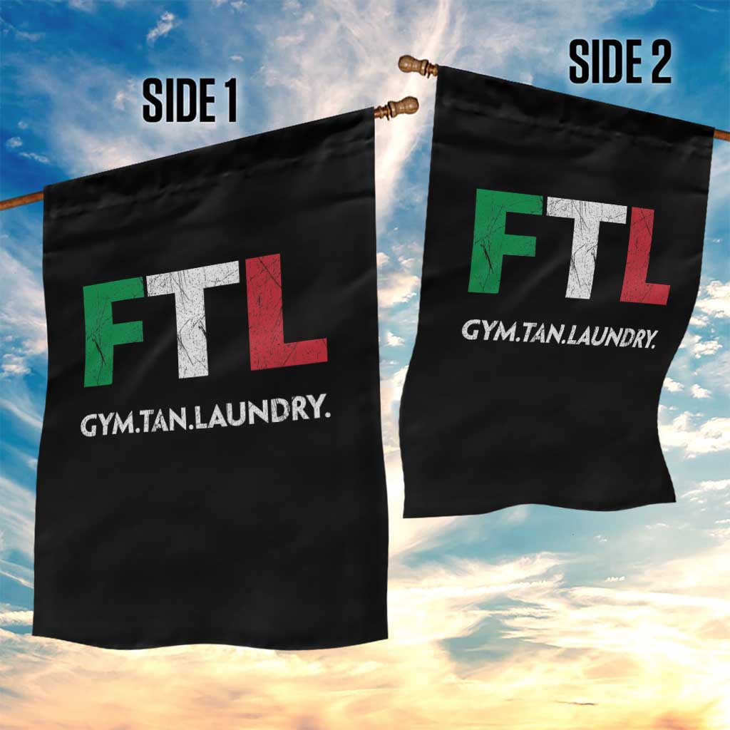 Gym Tan Laundry GTL Italian Flag Garden Flag TS10 Print Your Wear