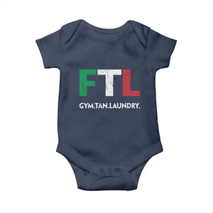 Gym Tan Laundry GTL Italian Flag Baby Onesie TS10 Navy Print Your Wear
