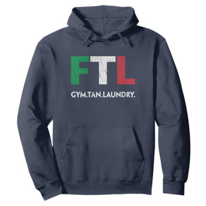 Gym Tan Laundry GTL Italian Flag Hoodie TS10 Navy Print Your Wear