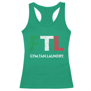 Gym Tan Laundry GTL Italian Flag Racerback Tank Top TS10 Irish Green Print Your Wear