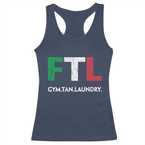 Gym Tan Laundry GTL Italian Flag Racerback Tank Top TS10 Navy Print Your Wear