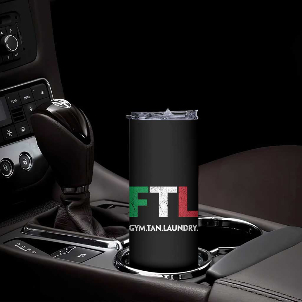 Gym Tan Laundry GTL Italian Flag Skinny Tumbler TS10 Print Your Wear