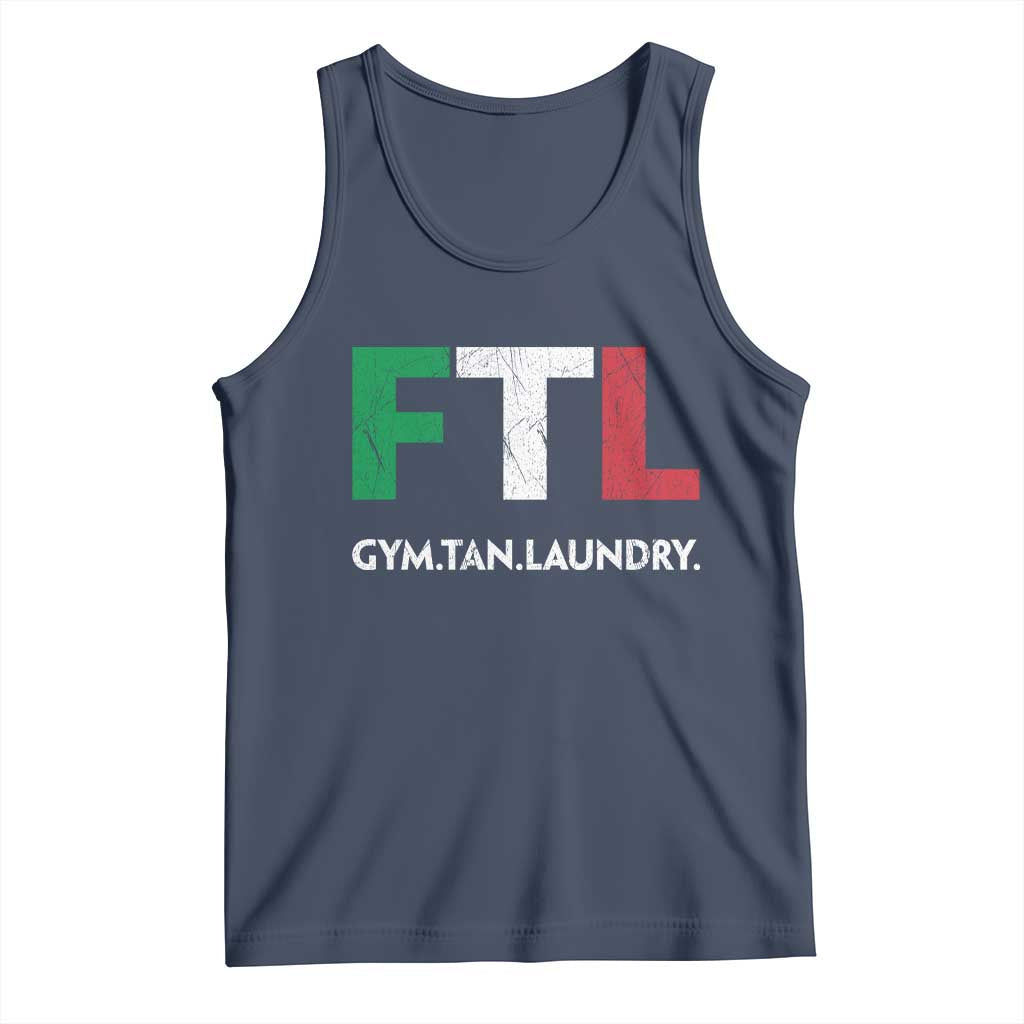 Gym Tan Laundry GTL Italian Flag Tank Top TS10 Navy Print Your Wear