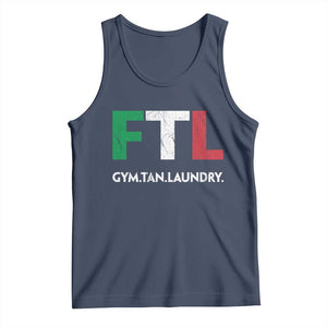 Gym Tan Laundry GTL Italian Flag Tank Top TS10 Navy Print Your Wear