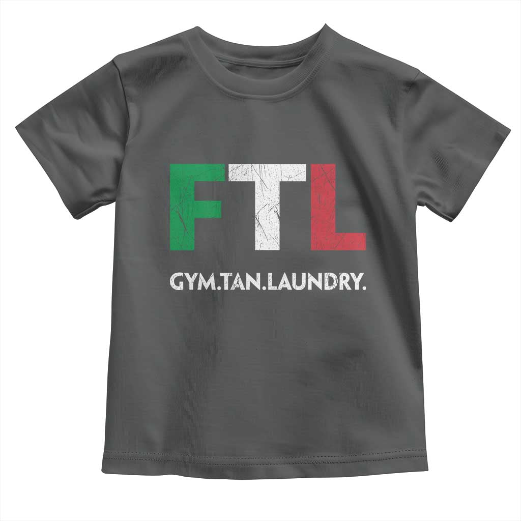 Gym Tan Laundry GTL Italian Flag Toddler T Shirt TS10 Dark Heather Print Your Wear