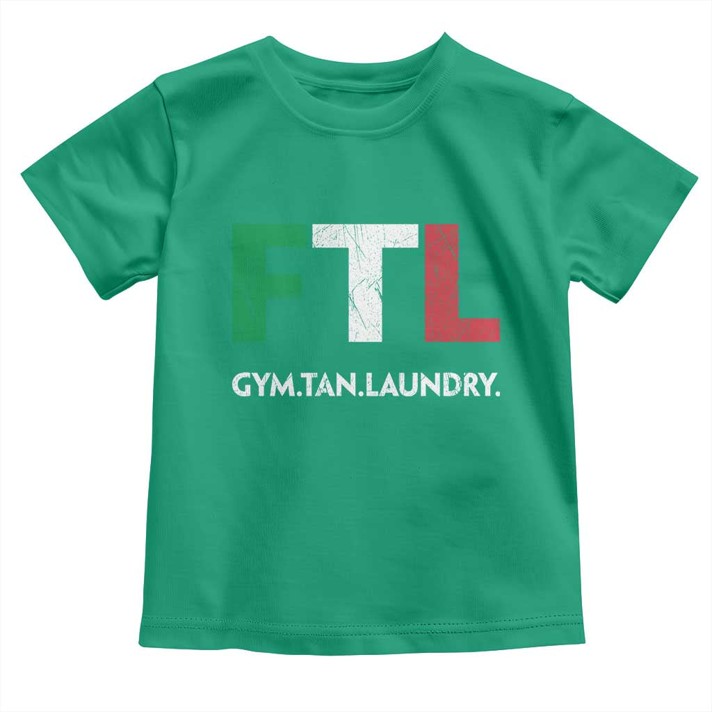 Gym Tan Laundry GTL Italian Flag Toddler T Shirt TS10 Irish Green Print Your Wear