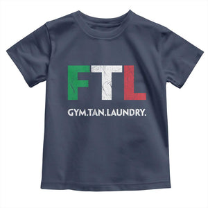 Gym Tan Laundry GTL Italian Flag Toddler T Shirt TS10 Navy Print Your Wear