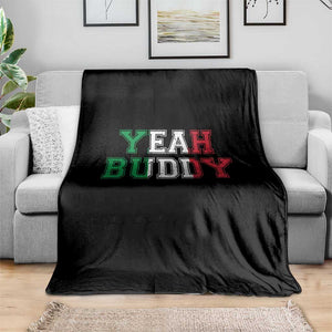 Yeah Buddy Italian Flag Throw Blanket Vintage Retro TS10 Print Your Wear