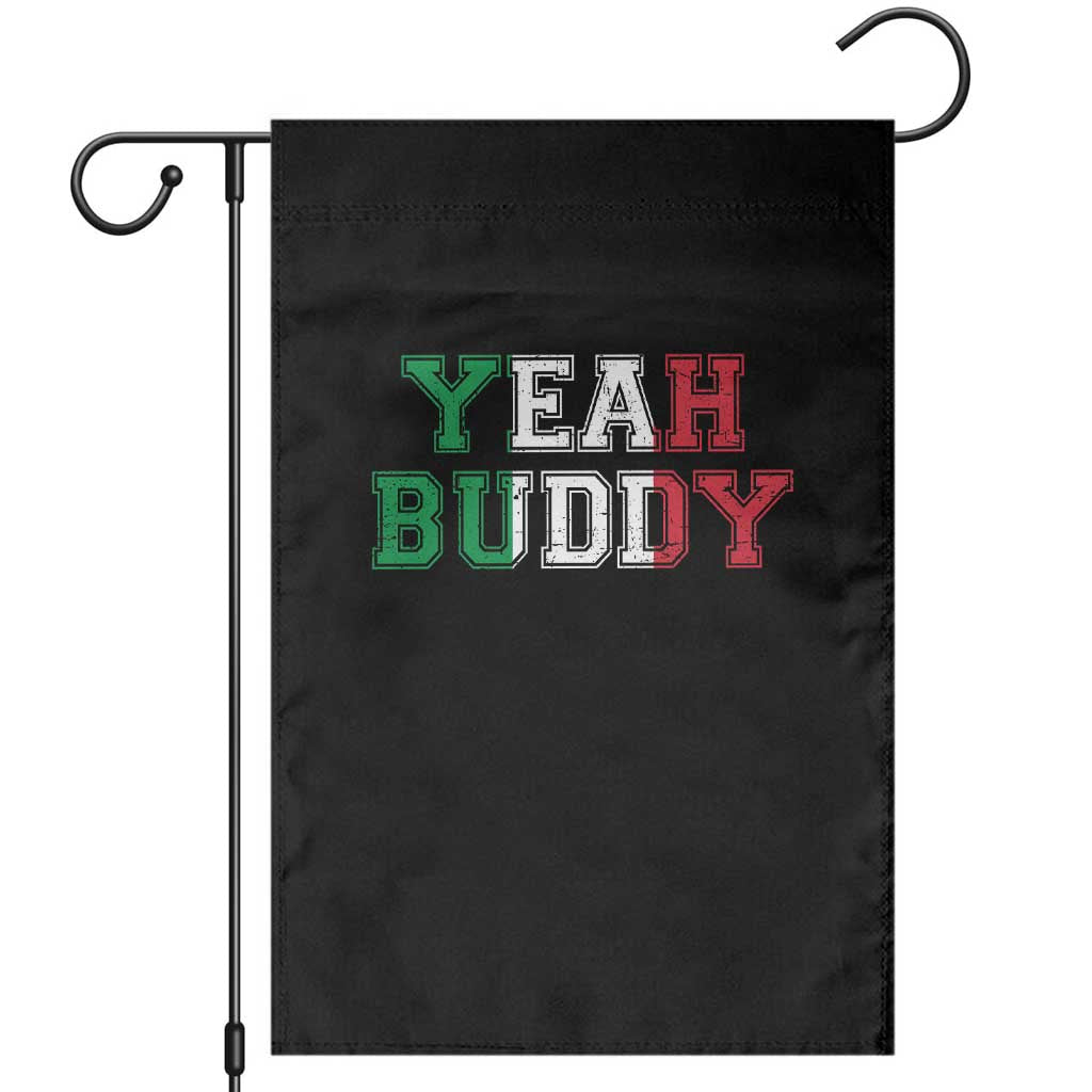 Yeah Buddy Italian Flag Garden Flag Vintage Retro TS10 Black Print Your Wear