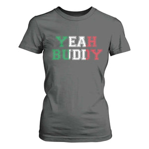Yeah Buddy Italian Flag T Shirt For Women Vintage Retro TS10 Dark Heather Print Your Wear