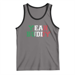 Yeah Buddy Italian Flag Tank Top Vintage Retro TS10 Deep Heather Black Print Your Wear