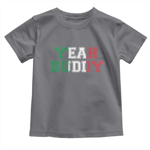 Yeah Buddy Italian Flag Toddler T Shirt Vintage Retro TS10 Charcoal Print Your Wear