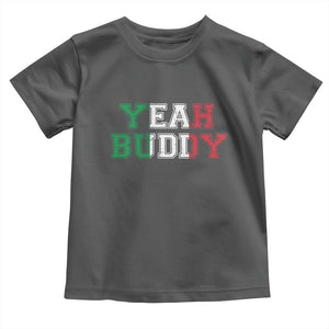 Yeah Buddy Italian Flag Toddler T Shirt Vintage Retro TS10 Dark Heather Print Your Wear
