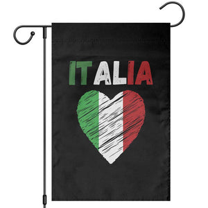 Italian Flag Heart Garden Flag Retro Vintage Italia Graphic