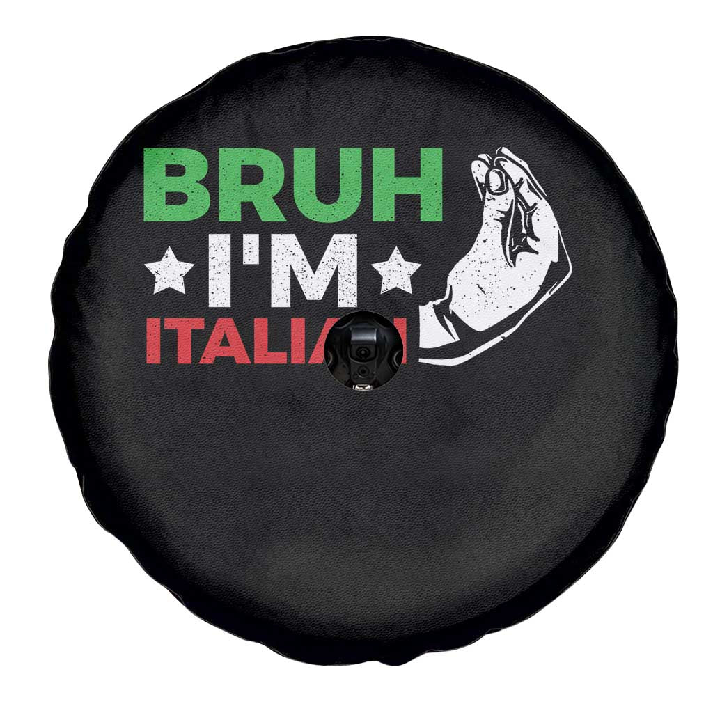Bruh Im Italian Spare Tire Cover Italy Flag Italian Festival Funny Italian TS10 Print Your Wear