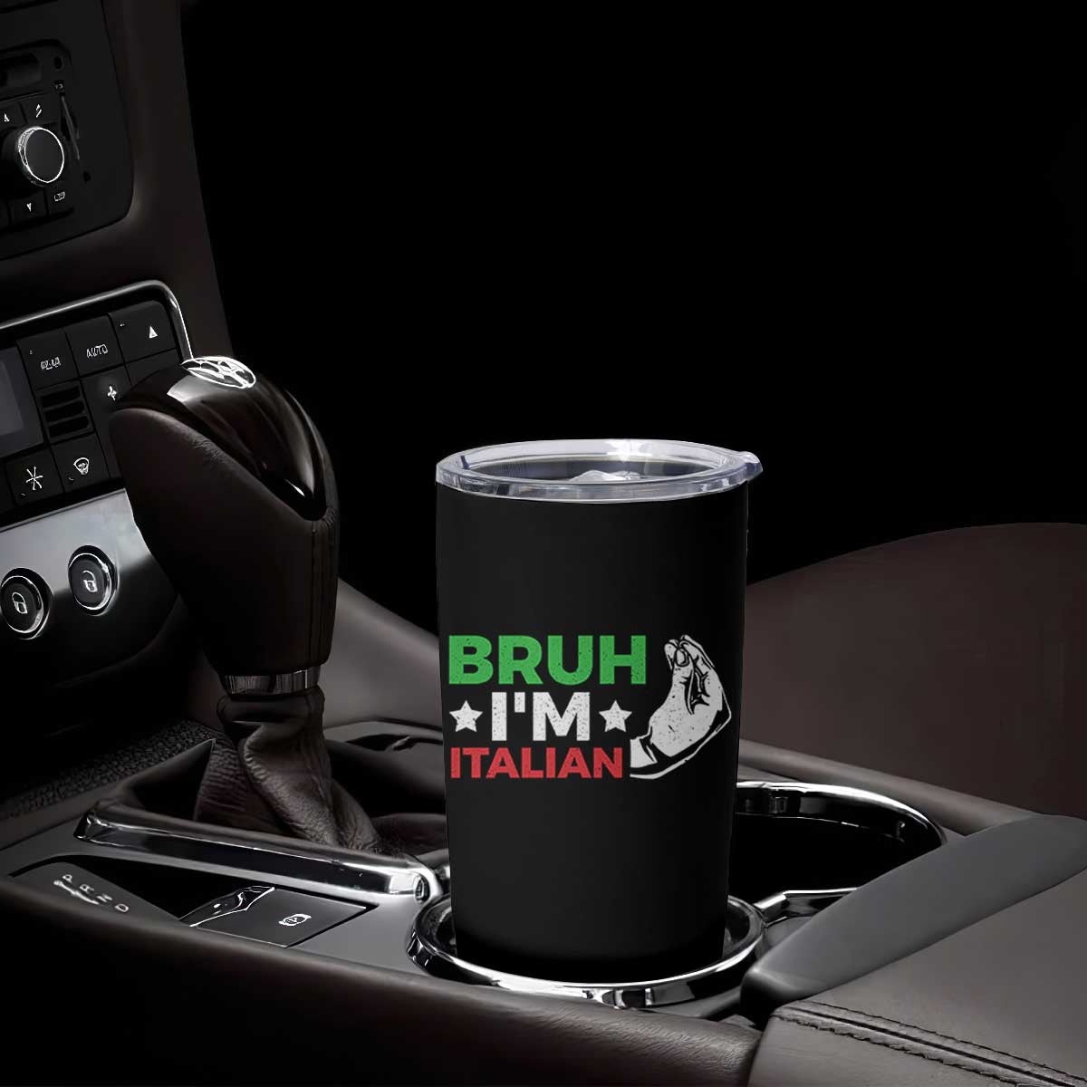 Bruh Im Italian Tumbler Cup Italy Flag Italian Festival Funny Italian TS10 Print Your Wear