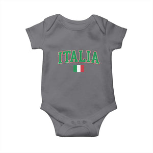 Vintage Italia Baby Onesie Print Retro Varsity Italian Apparel TS10 Charcoal Print Your Wear