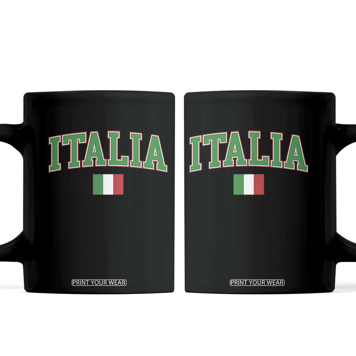 Vintage Italia Coffee Mug Print Retro Varsity Italian Apparel TS10 Black Print Your Wear