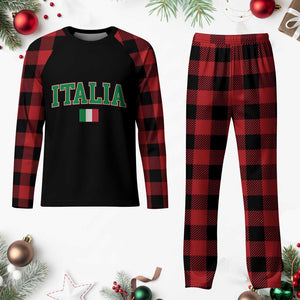 Vintage Italia Plaid Pajama Set Print Retro Varsity Italian Apparel TS10 Buffalo Plaid Print Your Wear