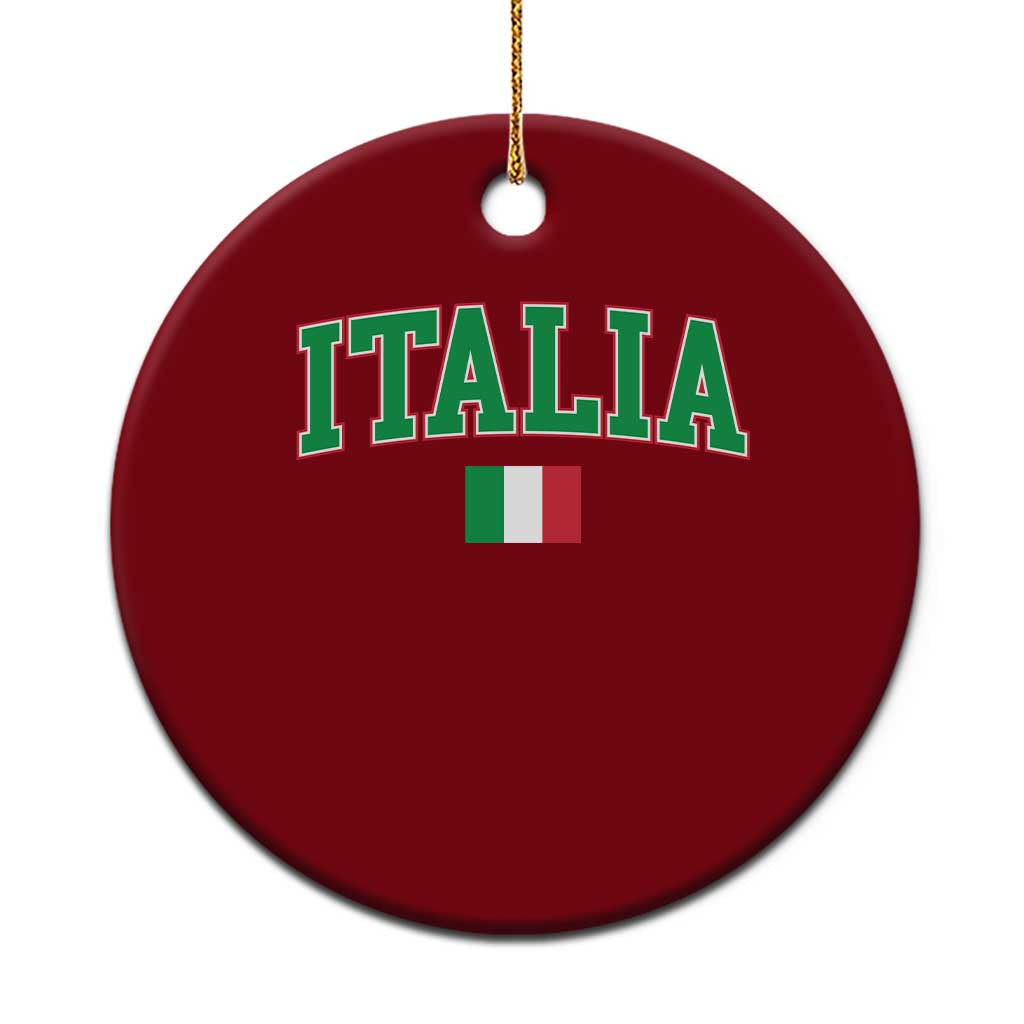 Vintage Italia Ceramic Ornament Print Retro Varsity Italian Apparel TS10 1pc Red Print Your Wear