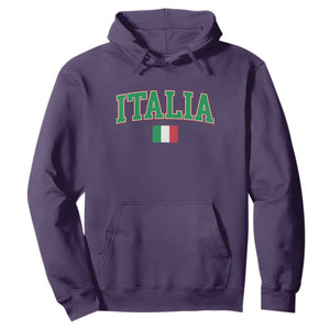 Vintage Italia Hoodie Print Retro Varsity Italian Apparel TS10 Purple Print Your Wear