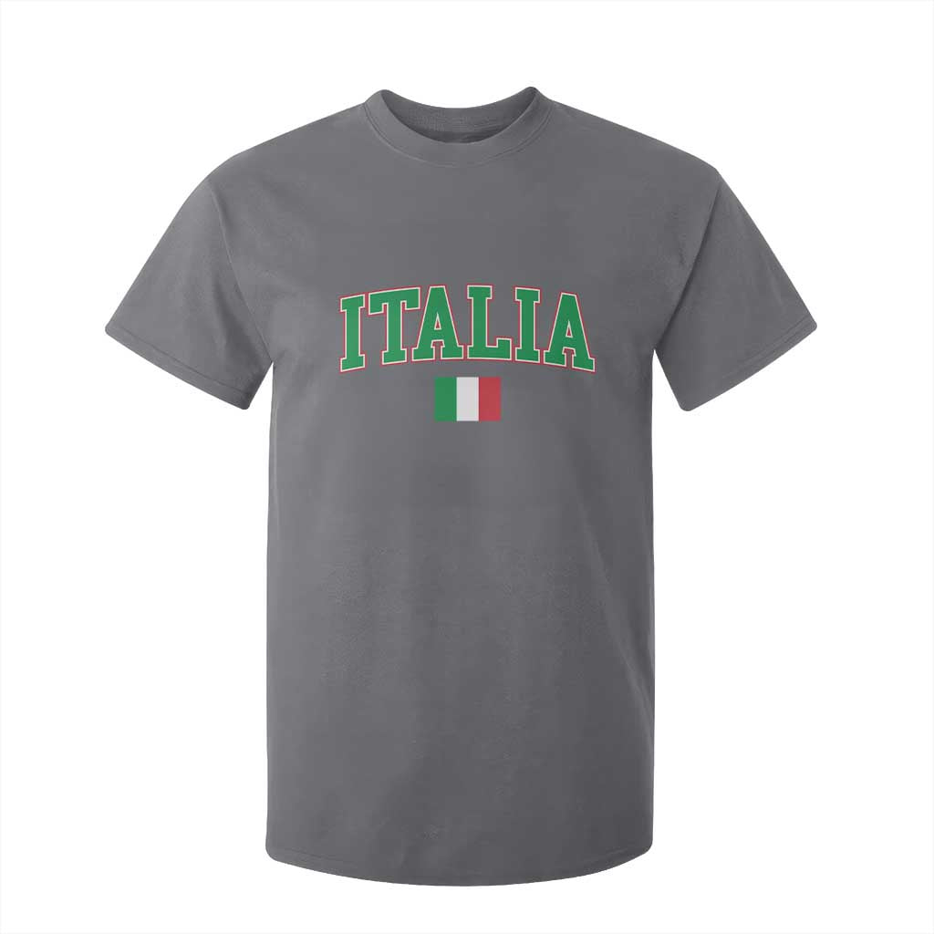 Vintage Italia T Shirt For Kid Print Retro Varsity Italian Apparel TS10 Charcoal Print Your Wear