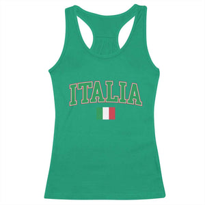 Vintage Italia Racerback Tank Top Print Retro Varsity Italian Apparel TS10 Irish Green Print Your Wear