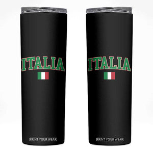 Vintage Italia Skinny Tumbler Print Retro Varsity Italian Apparel TS10 Black Print Your Wear