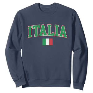 Vintage Italia Sweatshirt Print Retro Varsity Italian Apparel TS10 Navy Print Your Wear