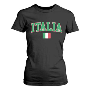 Vintage Italia T Shirt For Women Print Retro Varsity Italian Apparel TS10 Black Print Your Wear
