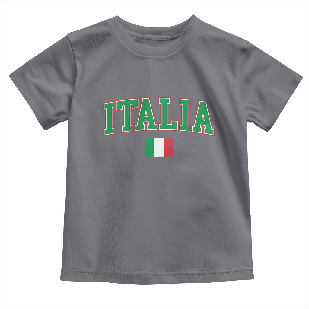 Vintage Italia Toddler T Shirt Print Retro Varsity Italian Apparel TS10 Charcoal Print Your Wear