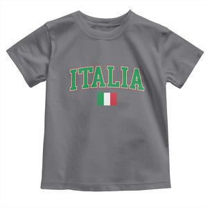 Vintage Italia Toddler T Shirt Print Retro Varsity Italian Apparel TS10 Charcoal Print Your Wear