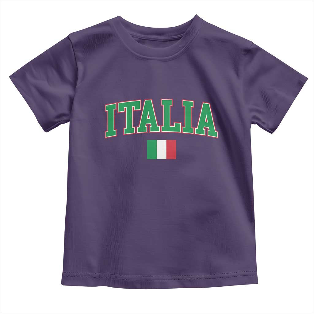 Vintage Italia Toddler T Shirt Print Retro Varsity Italian Apparel TS10 Purple Print Your Wear